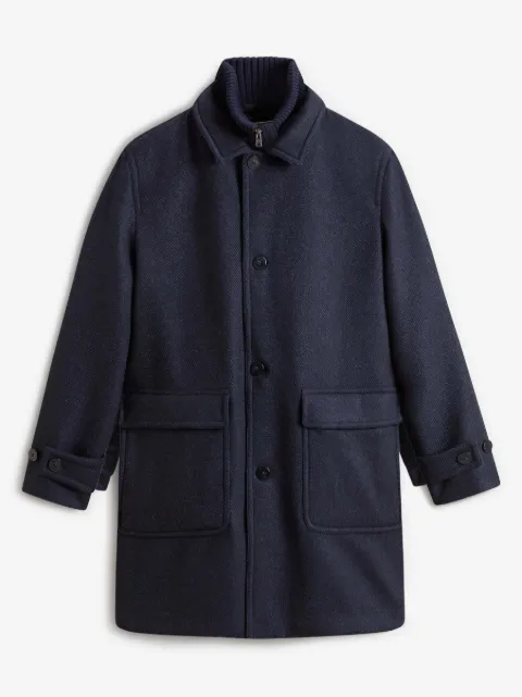 Woolrich herringbone wool coat