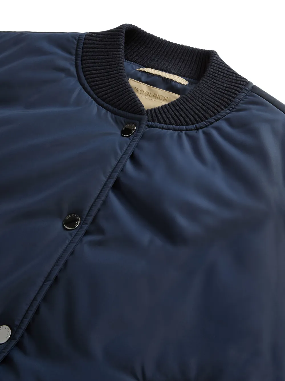 Woolrich Gewatteerd bomberjack met gebreide mouwen Blauw