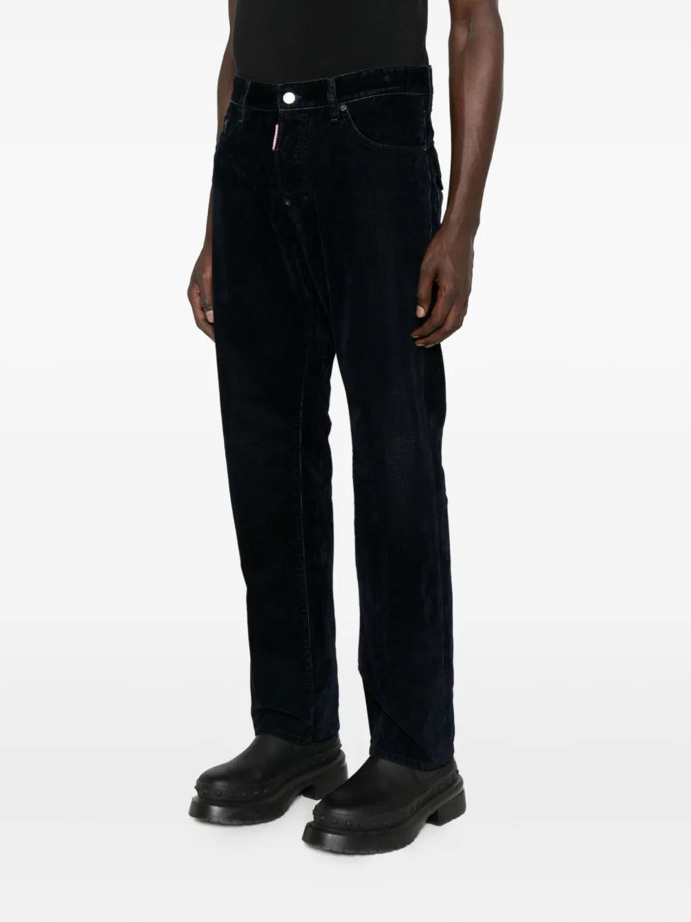 DSQUARED2 Katoenen jeans met vijf zakken Blauw