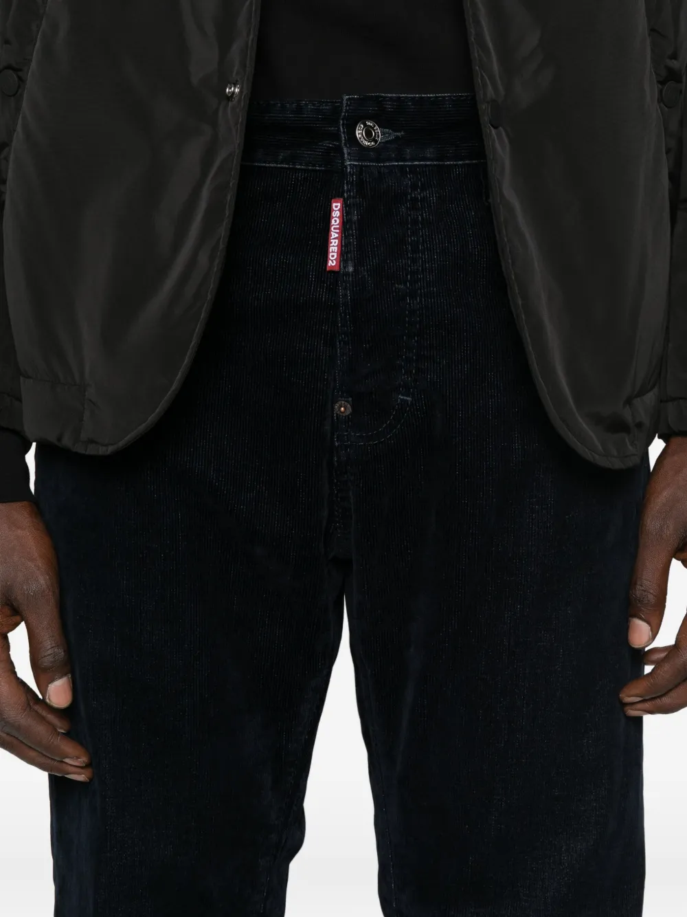 DSQUARED2 Katoenen jeans met vijf zakken Blauw
