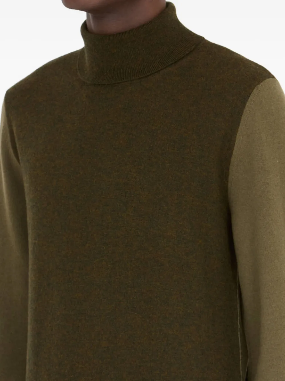 Maison Margiela Geribbelde coltrui Groen