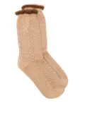 Forte Forte fur-trimmed socks - Neutrals