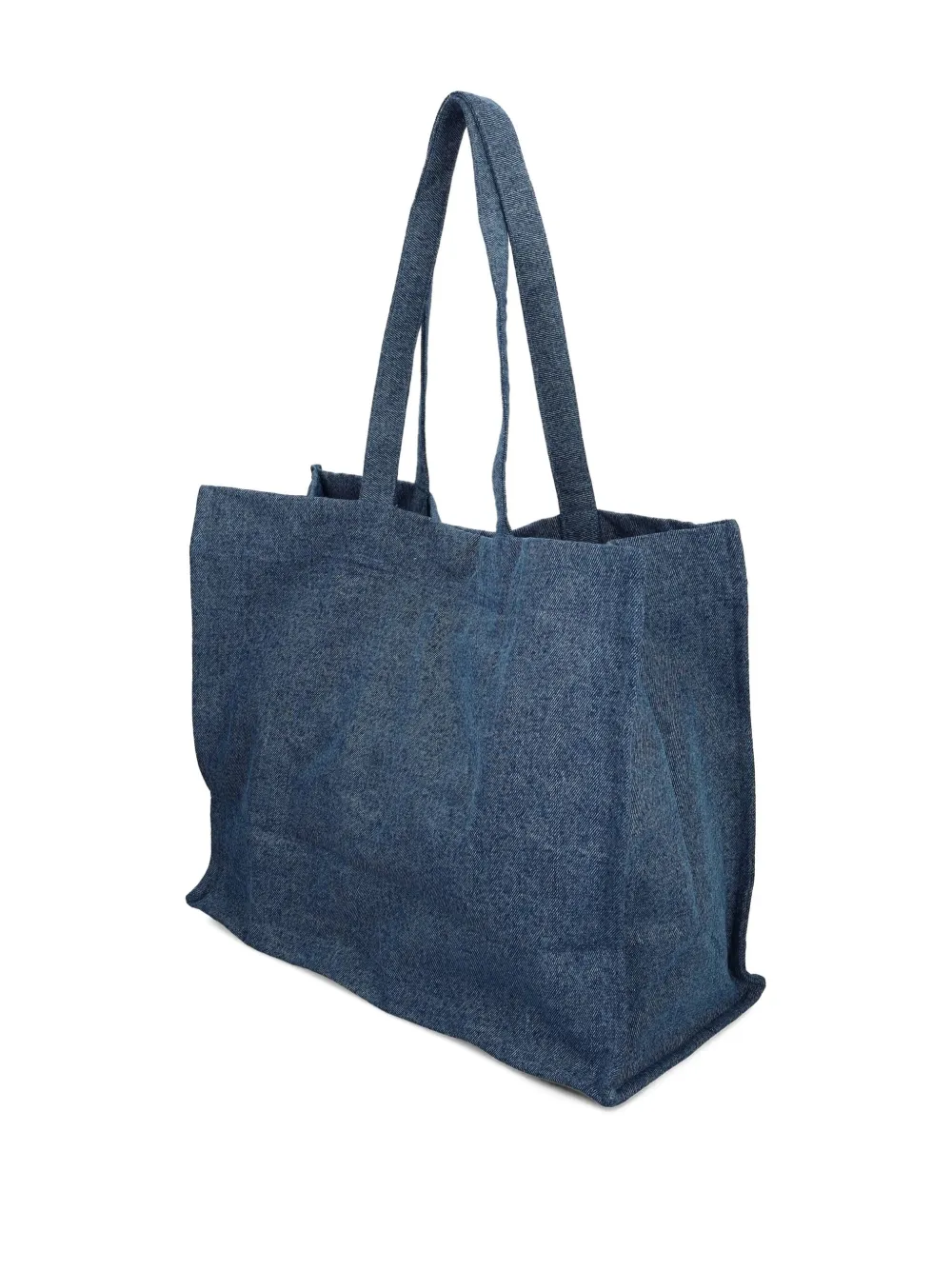 Karl Lagerfeld Jeans large logo-print denim tote bag - Blauw