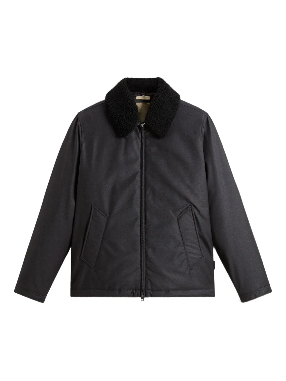 Woolrich sherpa-collar padded jacket Grijs