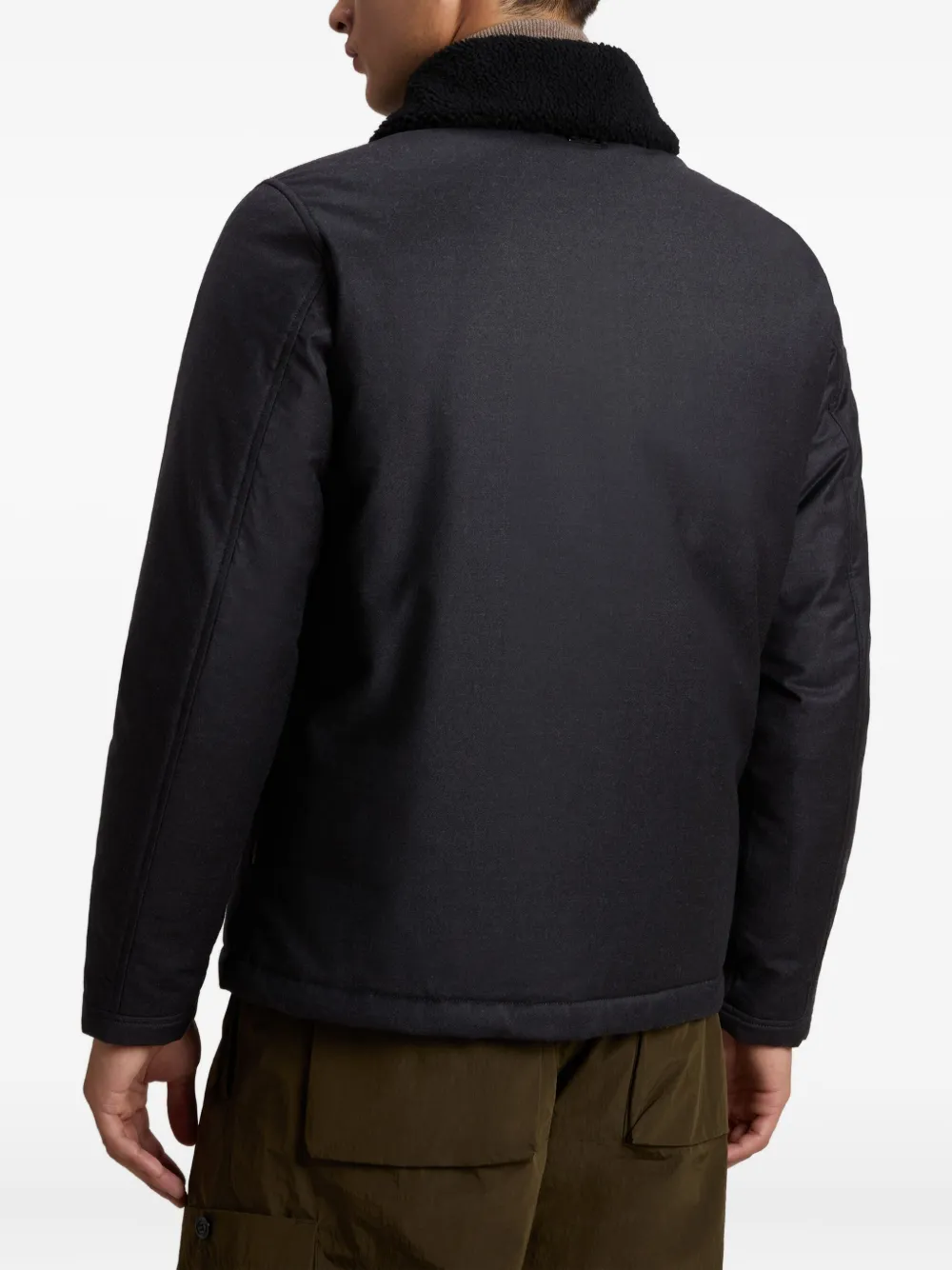 Woolrich Gewatteerd jack met sherpa kraag Grijs