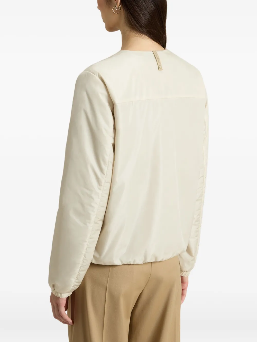 Woolrich Jack met opgestikte zak en knoopsluiting Beige