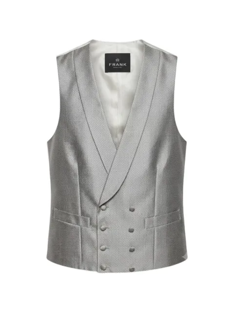 Franks double-breasted jacquard waistcoat