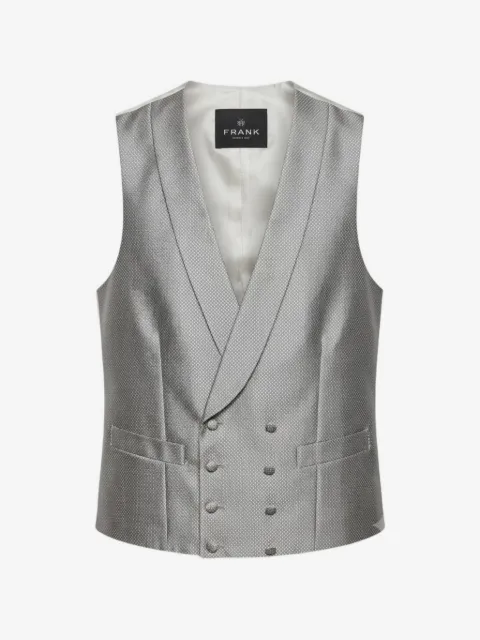 Franks double-breasted jacquard waistcoat