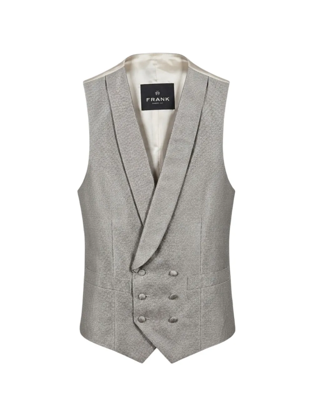 Franks double-breasted waistcoat Grijs