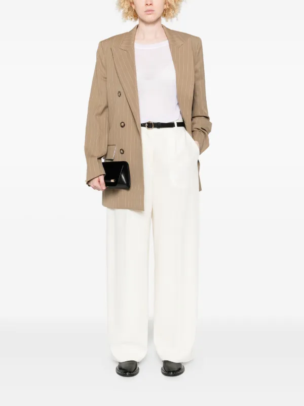 Victoria Beckham Drape Sleeve T-shirt | White | FARFETCH