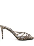 Alevì leopard-print heeled sandals - Brown