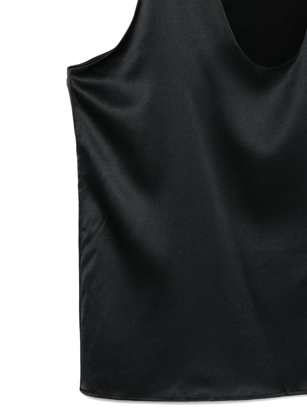 ARMARIUM Satijnen haltertop Zwart
