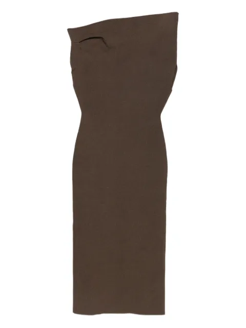 ARMARIUM asymmetric-neckline midi dress