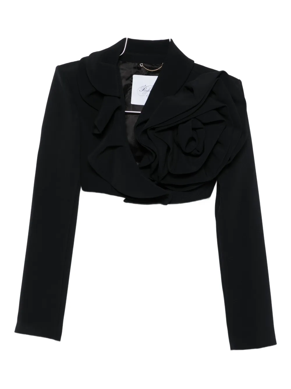 Redemption rose-detail ruffled cropped jacket | Image 1