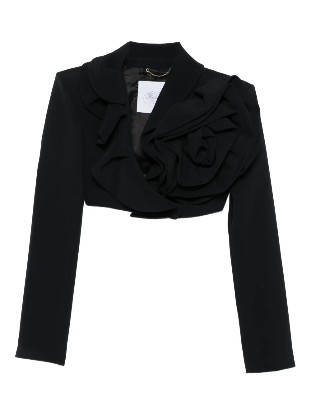 Redemption rose-detail ruffled cropped jacket | Image 1
