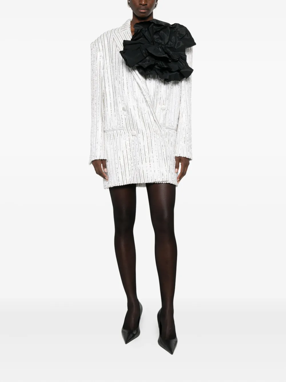 Redemption sequinned flower-appliqué jacket | Fitted Jackets | Image 2