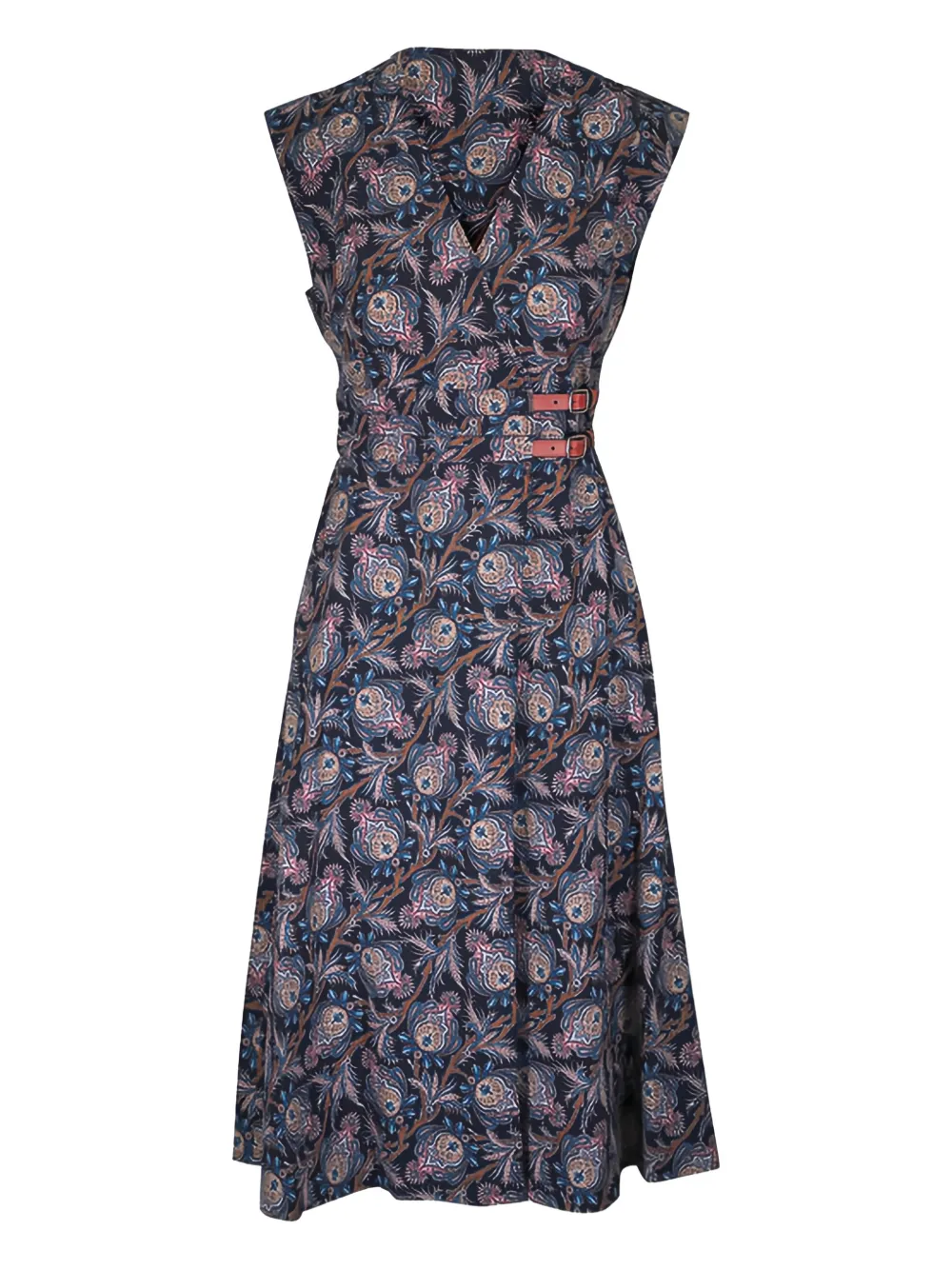 Veronica Beard Nilsen paisley-print midi dress | Black | Image 1