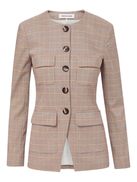 Veronica Beard Orrin checked pocket jacket