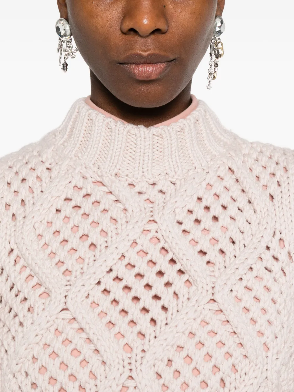 Eleventy Mouwloze top Beige