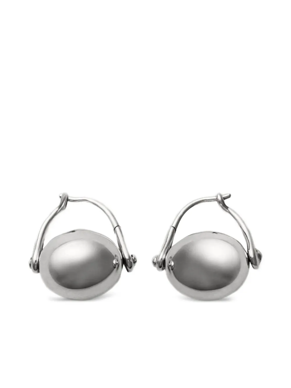 spherical-charm earrings