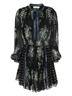 Dolce & Gabbana Floral Lace Mini Dress | Black | FARFETCH