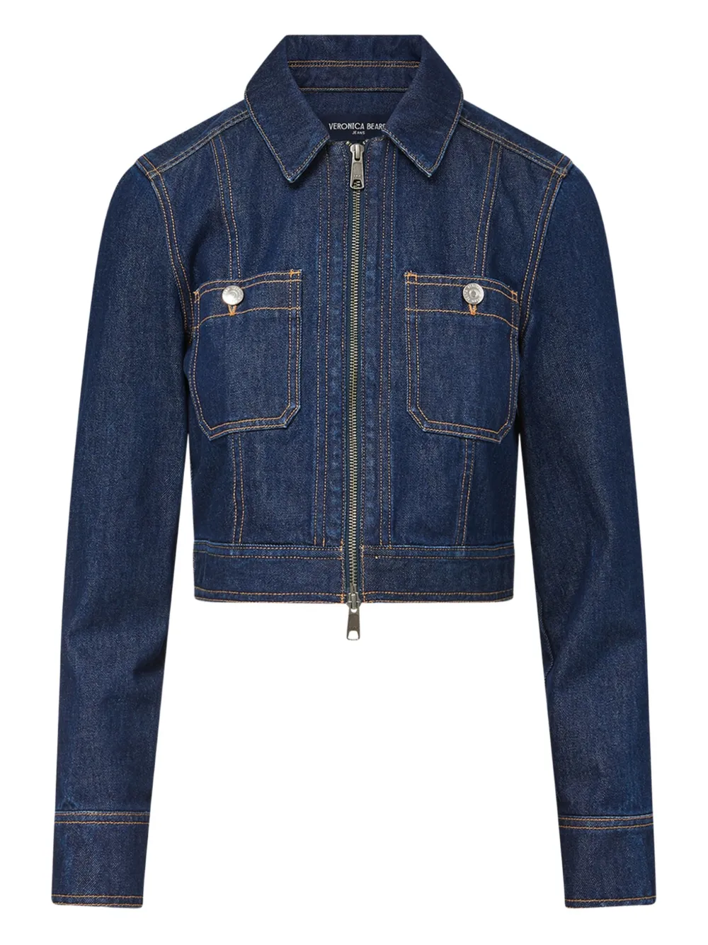 Patty zip-front denim jacket