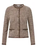 Veronica Beard Brisa tweed button-front jacket - Brown