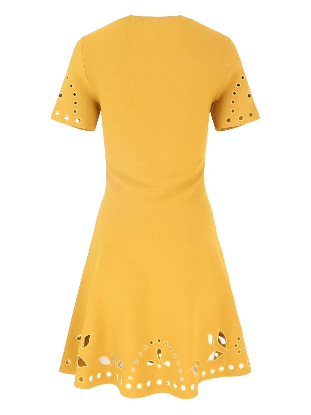 Ulla Johnson eyelet-embellished mini dress - Geel