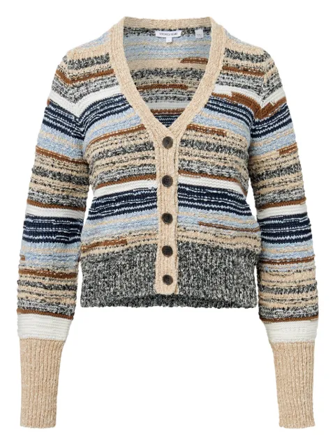 Veronica Beard striped button-closure cardigan