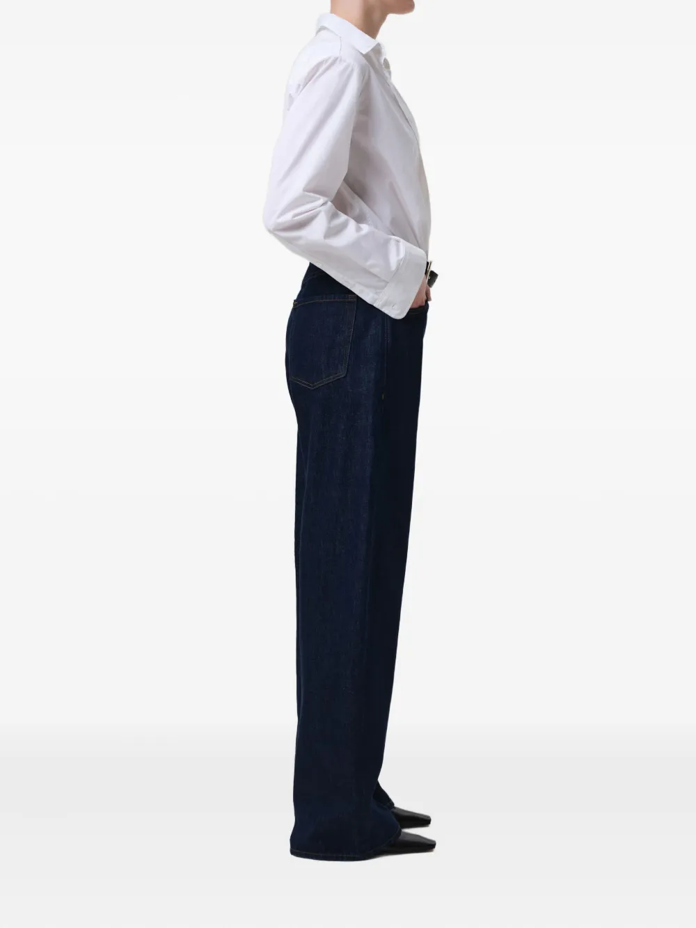 Citizens of Humanity five-pockets wide-leg jeans Blauw