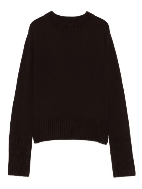 sacai ribbed-cuff wool sweater
