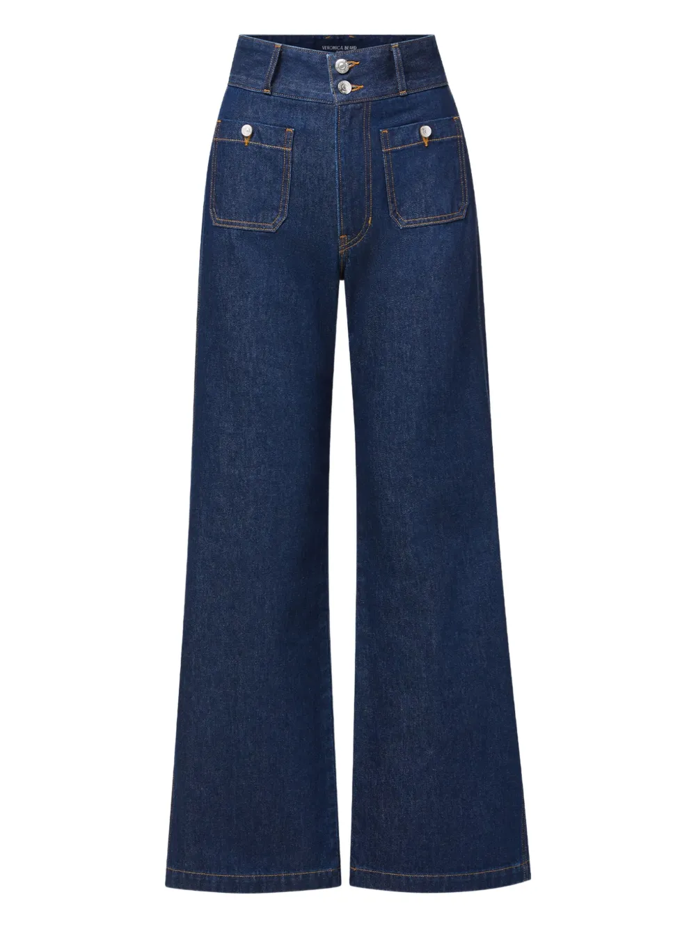 Taylor high-rise patch-pocket jeans