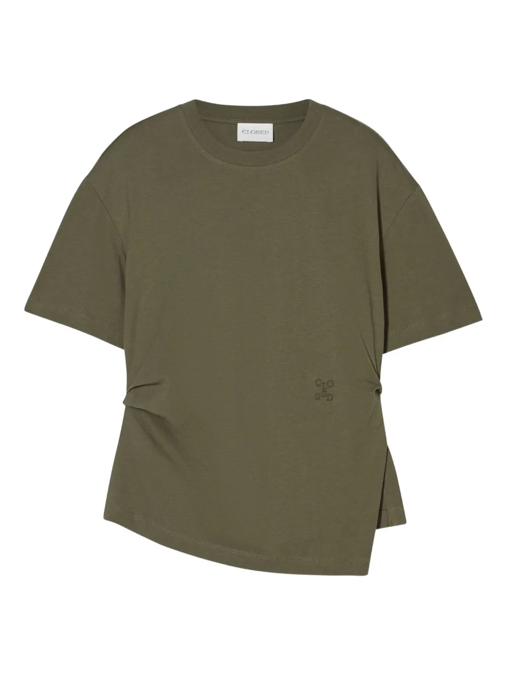 draped twisted T-shirt