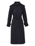 Veronica Beard Conneley Dickey double-breasted belted trench coat - Blue