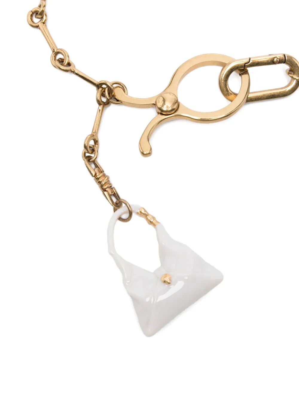 Ermanno Scervino Tassenbedel met ketting Goud