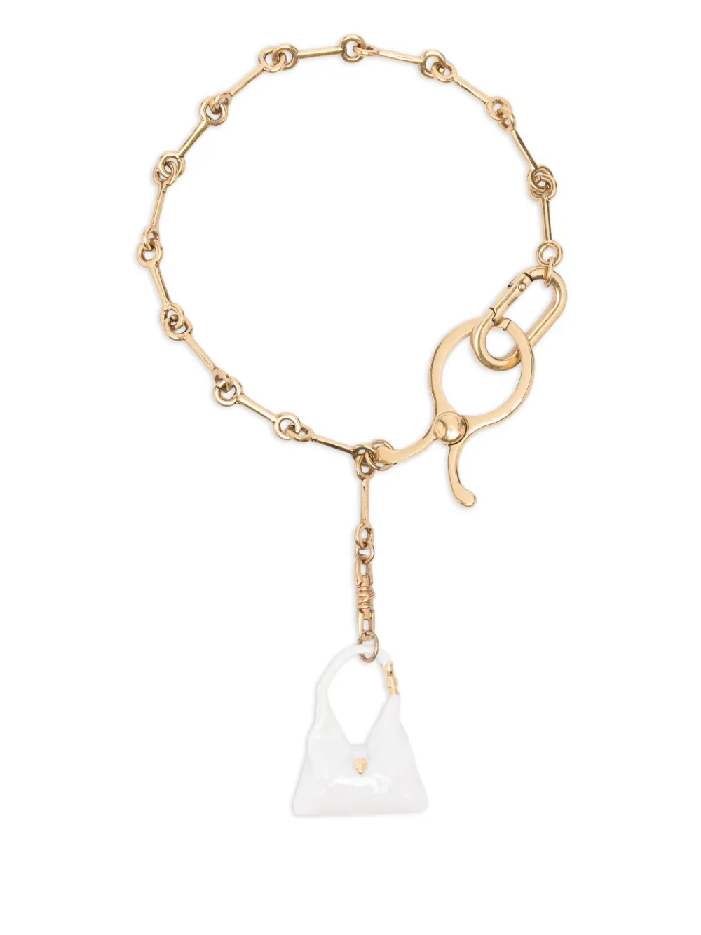 Ermanno Scervino Tassenbedel met ketting Goud