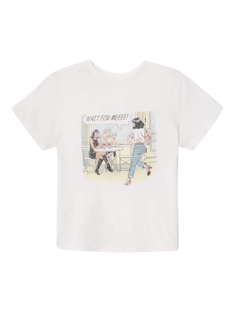 illustration-print T-shirt