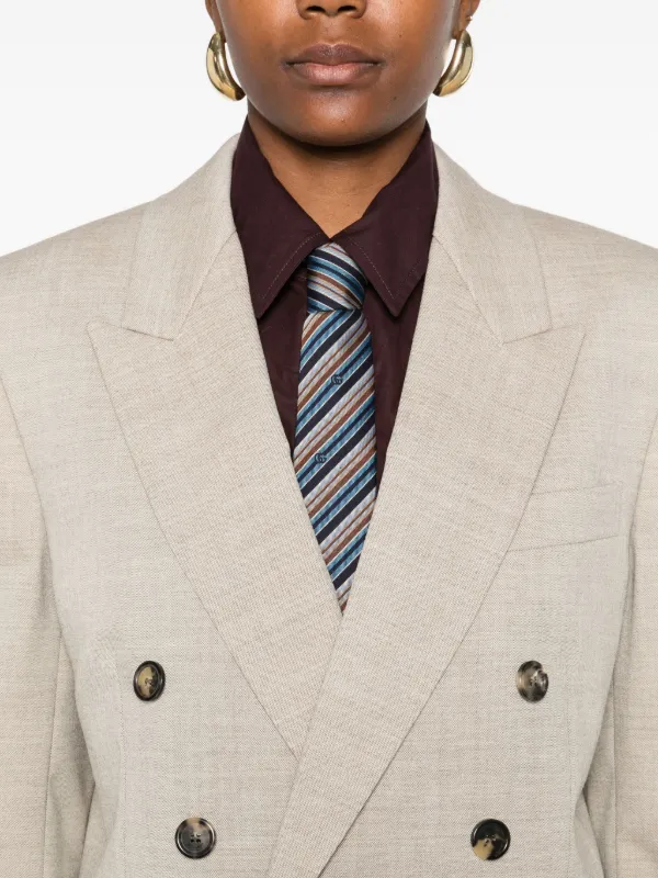 Saint Laurent double-breasted Button Blazer | Neutrals