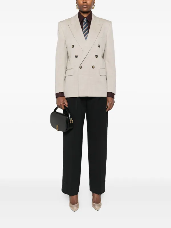 Saint Laurent double-breasted Button Blazer | Neutrals