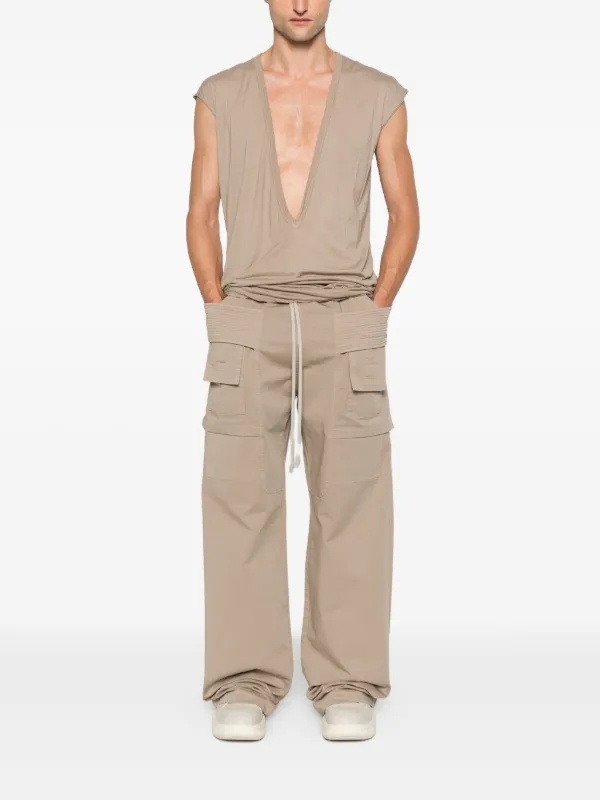 Rick Owens DRKSHDW Dylan plunge-neck Sleeveless T-shirt