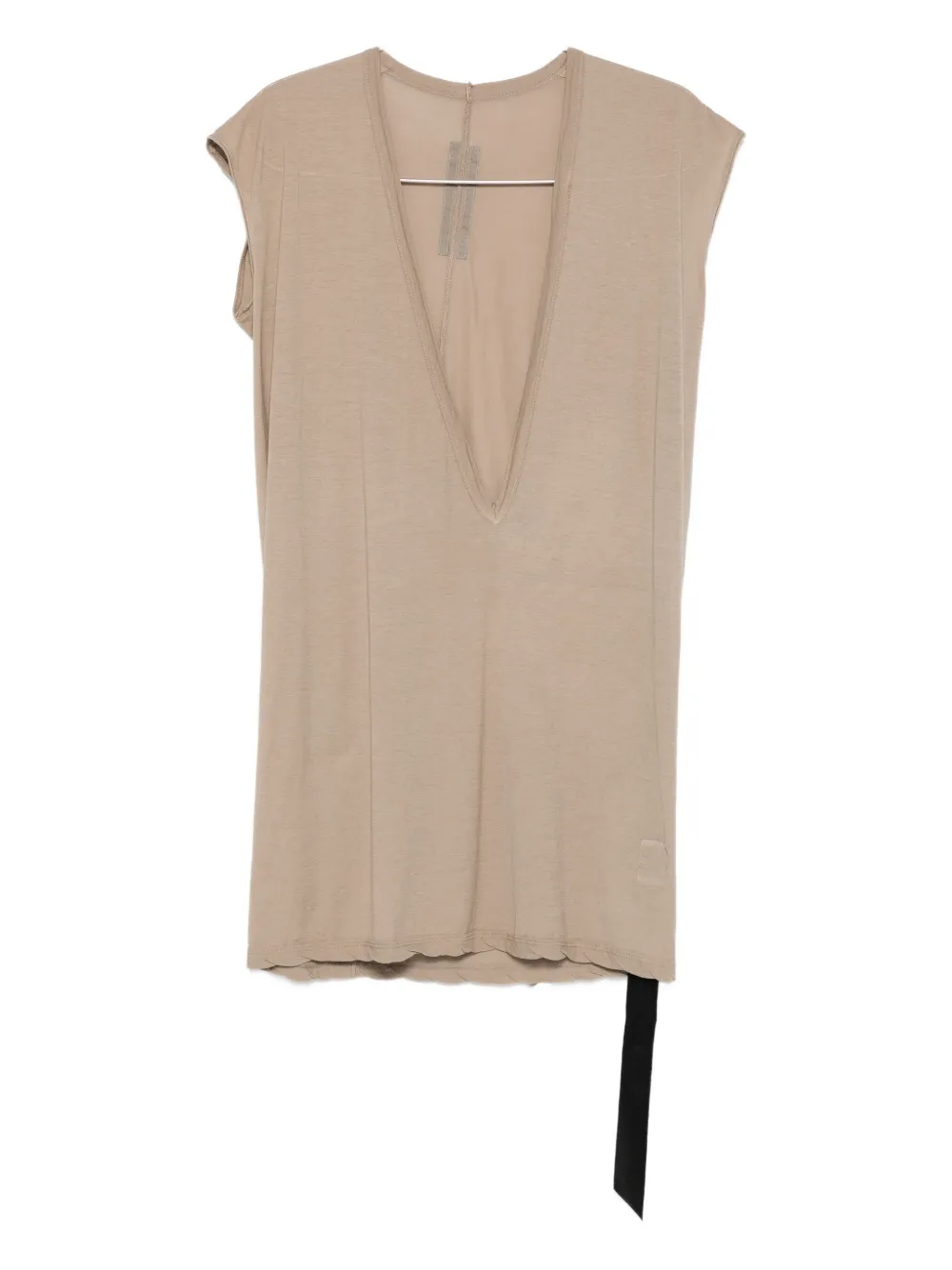 Rick Owens DRKSHDW Dylan plunge-neck sleeveless T-shirt Beige