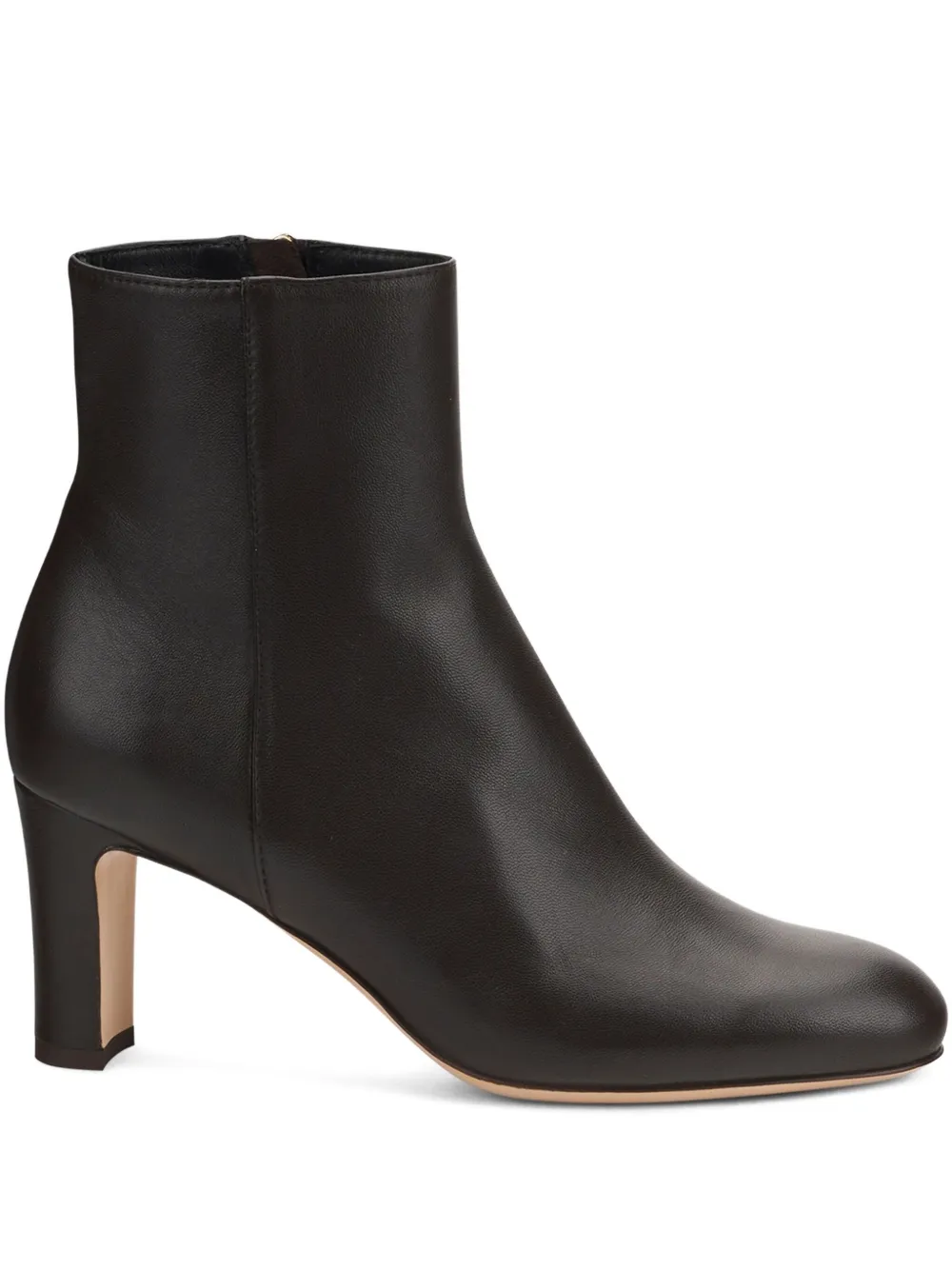 AGL block-heel leather ankle boots Brown