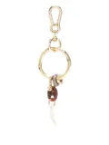 Benedetta Bruzziches charm-embellishment keyring - Gold