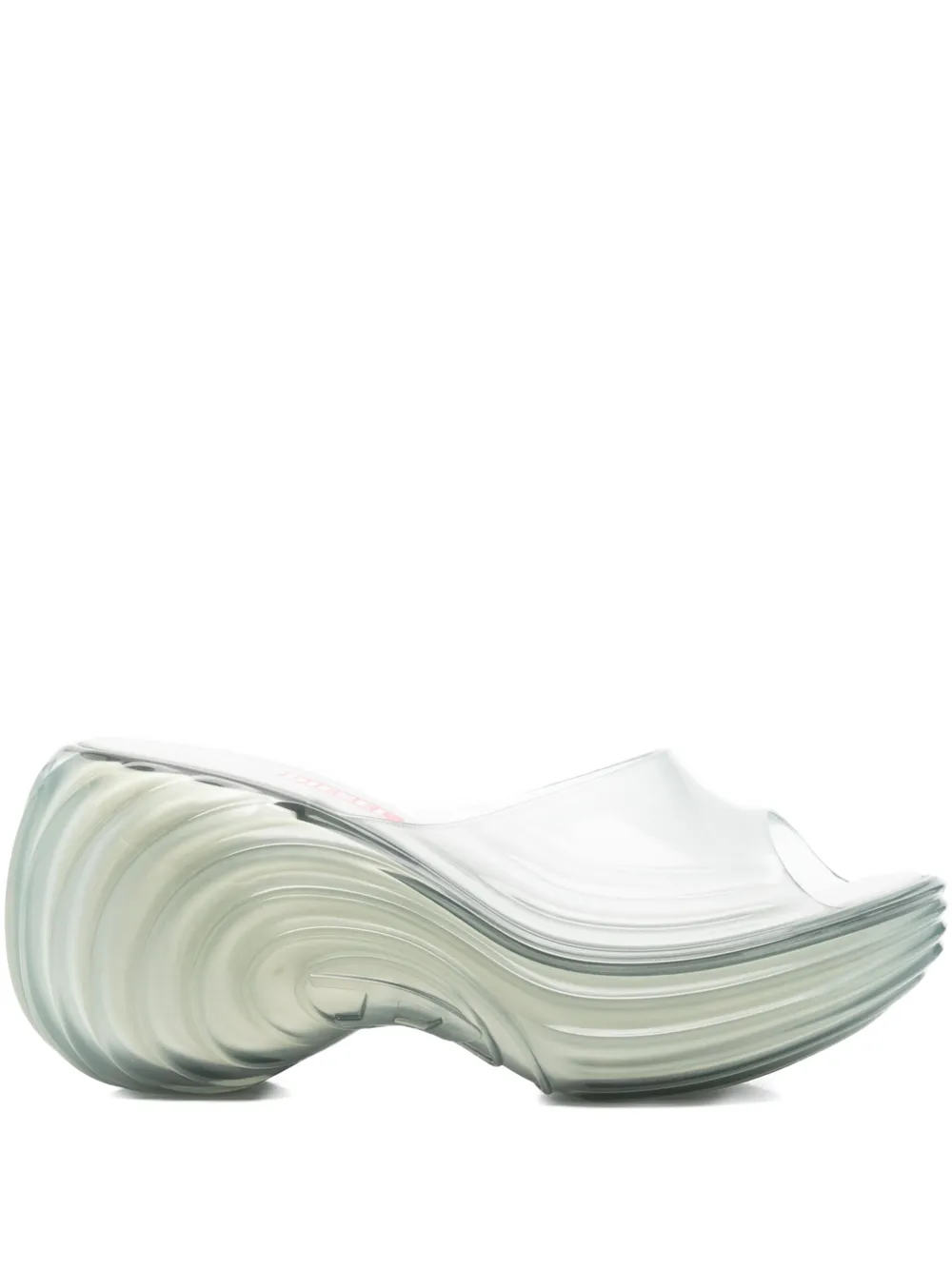 Melissa 90mm Wave-detail Platform Sandals In Blue