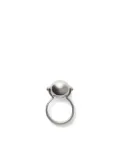 Annika Inez small Ellipse sphere-design ring - Silver