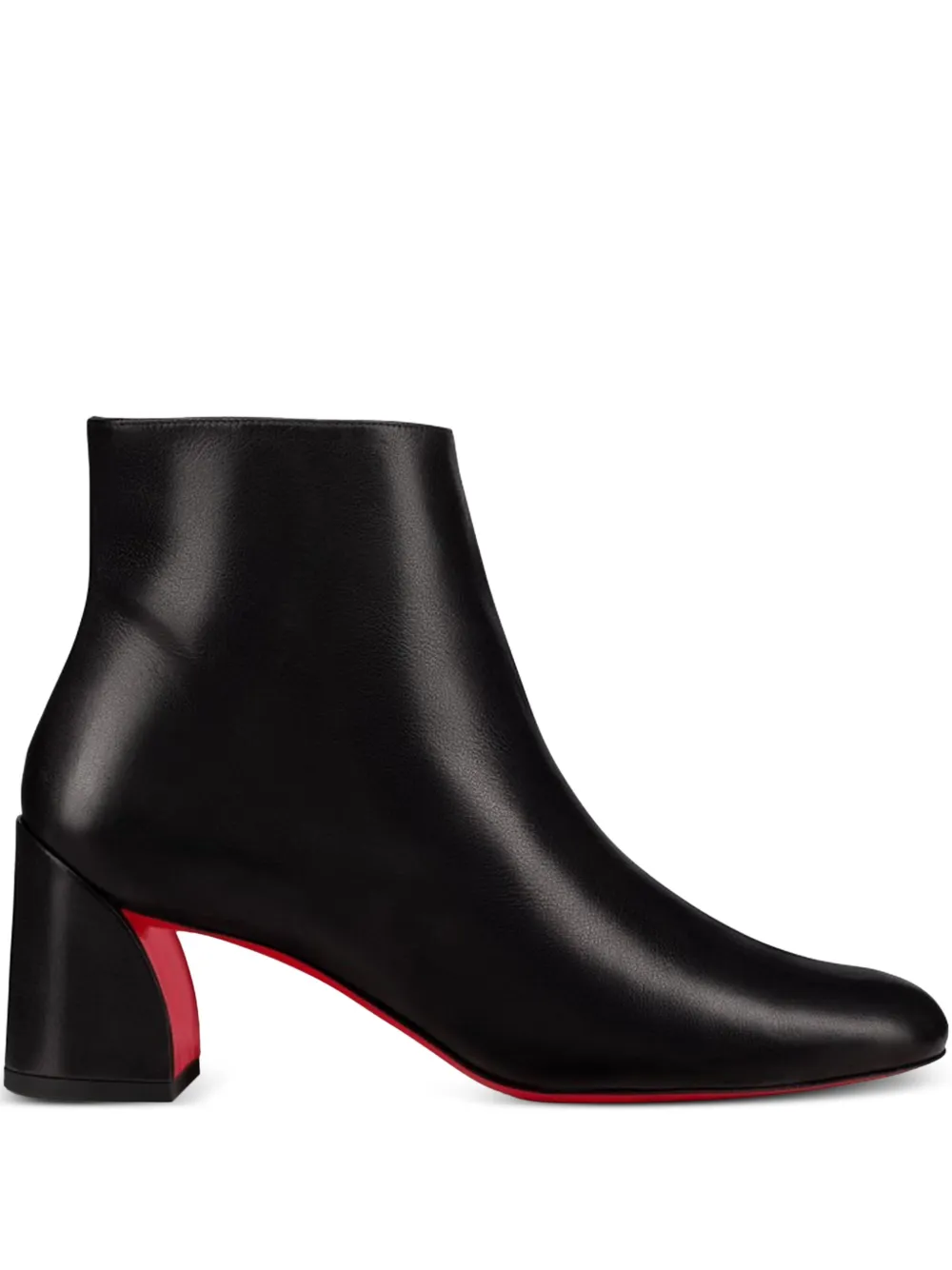 Christian Louboutin 55mm block-heel leather boots | Black | Image 1
