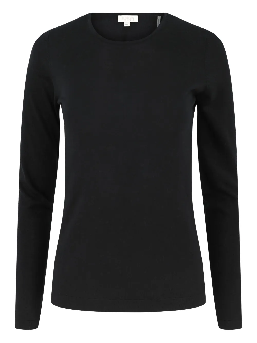Kinross Cashmere long-sleeve crewneck top | Black | Image 1