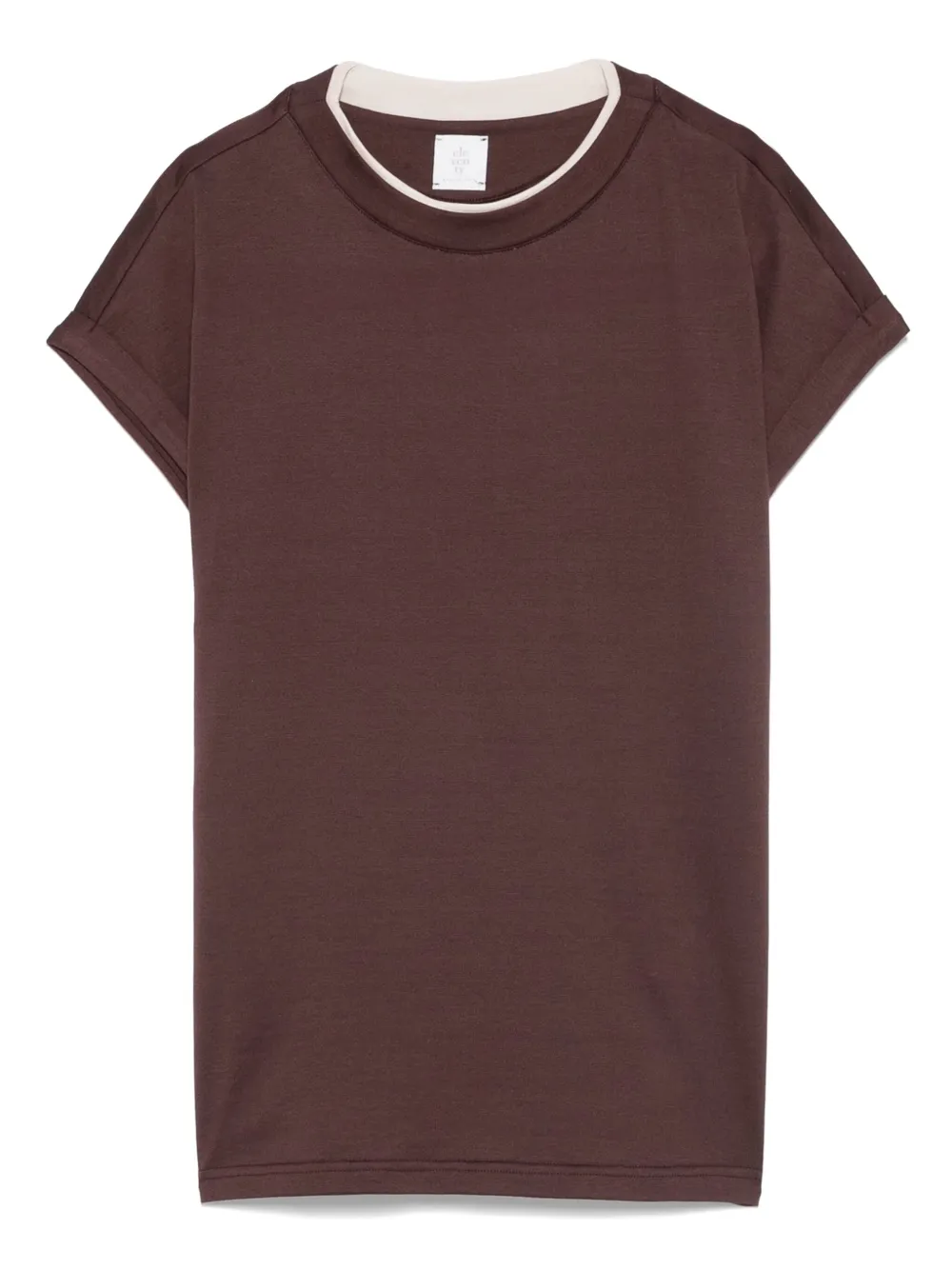 Eleventy Katoenen T-shirt met ronde hals Paars