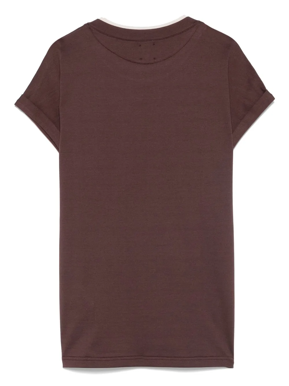 Eleventy Katoenen T-shirt met ronde hals Paars