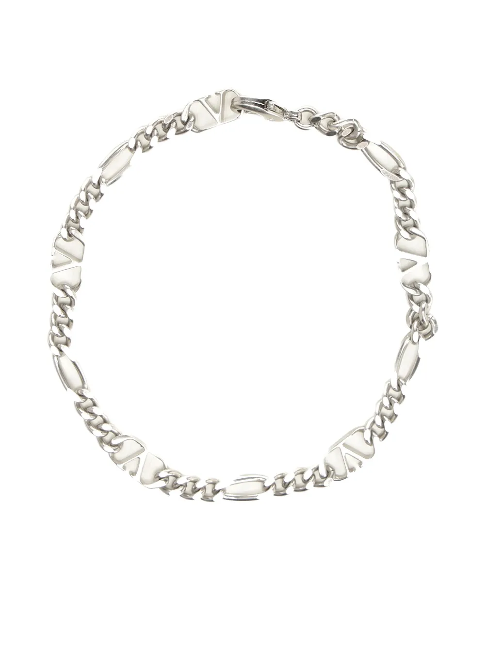 Valentino Garavani Bracelet Vlogo Signature Brass In Silver